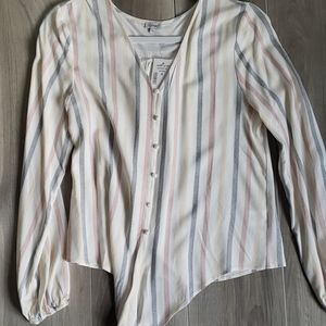 Pastel striped blouse